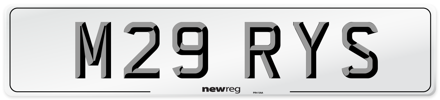 M29 RYS Number Plate from New Reg